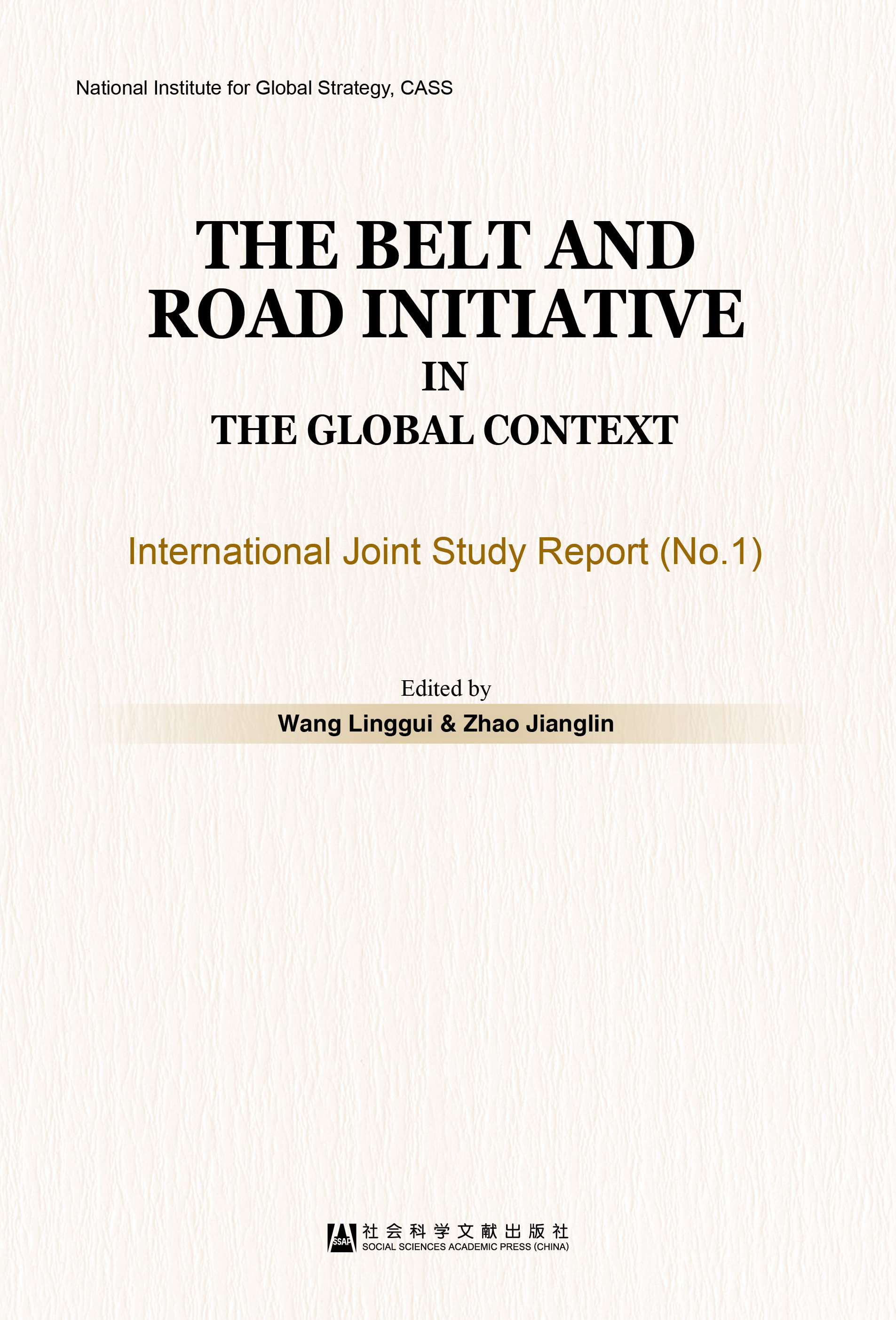 The Belt and Road Initiative in the Global Context 